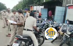 చిలకలూరిపేట 52 ఎకరాలు టిడ్కో గృహాల్లో పోలీసులు విస్తృత స్థాయిలో తనిఖీలు